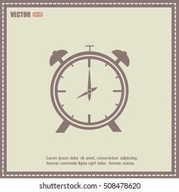 Vector illustration of an alarm clock 