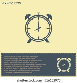 Vector illustration of an alarm clock 