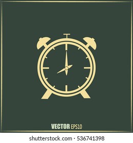 Vector illustration of an alarm clock 