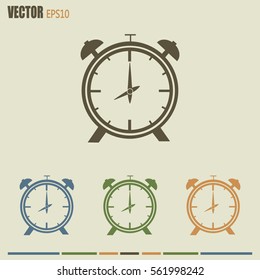 Vector illustration of an alarm clock 