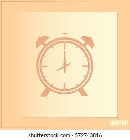 Vector illustration of an alarm clock 