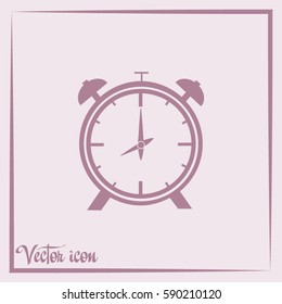Vector illustration of an alarm clock 
