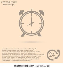 Vector illustration of an alarm clock 