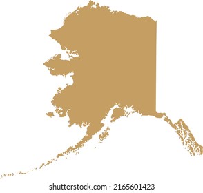 Vector Illustration of Alaska map