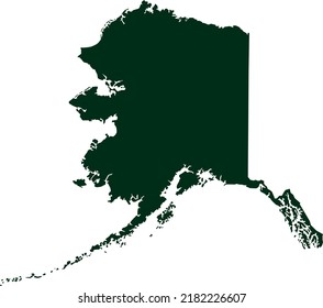Vector Illustration of Alaska map