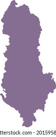 vector illustration of Albania map