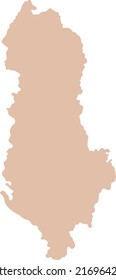 Vector Illustration of Albania map
