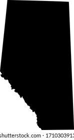 vector illustration of Alberta map