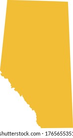 vector illustration of Alberta map