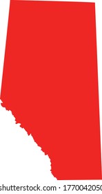 vector illustration of Alberta map