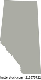 Vector Illustration Of Alberta Map