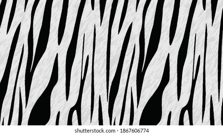 Vector Illustration of Albino Tiger Skin Pattern Color Design