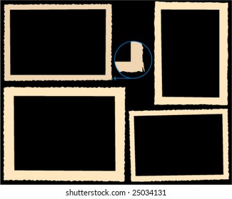Ilustración vectorial de un fotograma de álbum