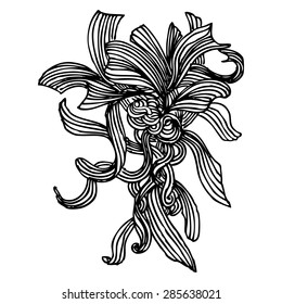 Vector illustration of algae