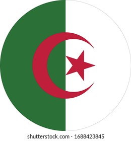 vector illustration of Algeria flag