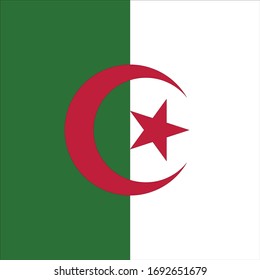 vector illustration of Algeria flag