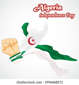 vector illustration for Algeria independence day