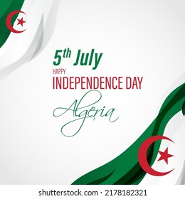 Vector Illustration For Algeria Independence Day