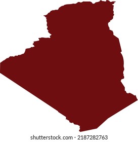Mapa del vector de Argelia