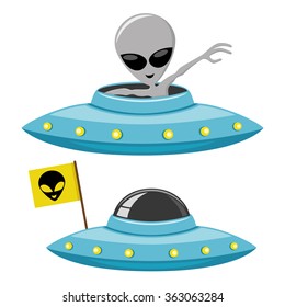 Vector illustration. Alien.