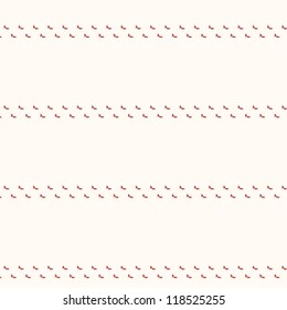 vector illustration of aligned red stiletto shoes pattern, on light pink background