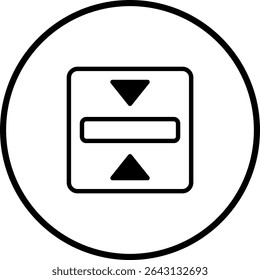 Vector Illustration of an Alignment Icon, symbol representing positioning or arrangement