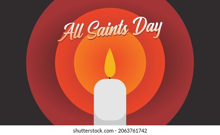 Vector Illustration Of All Saints Day Background