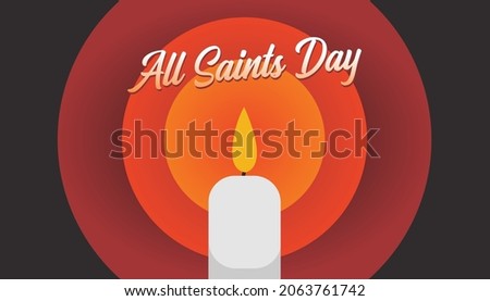 vector illustration of all saints day background