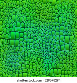 Vector Illustration Of Alligator Skin Seamless Art Crocodile