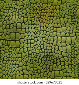 Vector illustration of alligator skin seamless art crocodile