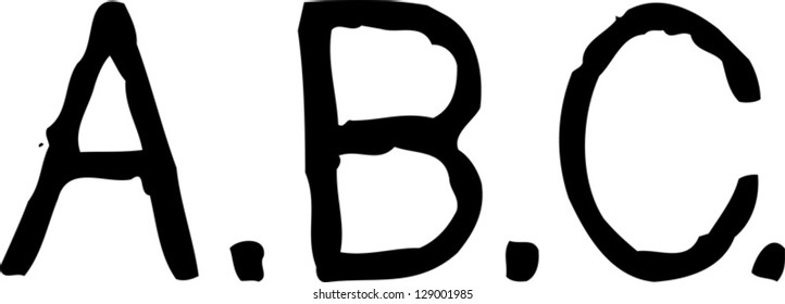 Vector illustration of the alphabet