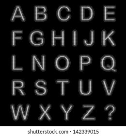 Vector illustration of alphabet.