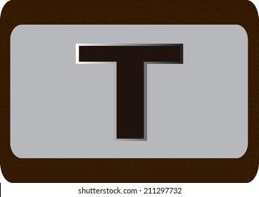 Vector illustration of a  alphabet.