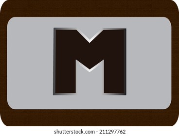 Vector illustration of a  alphabet.