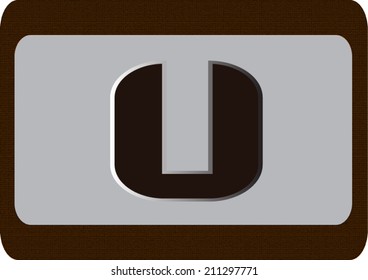 Vector illustration of a  alphabet.