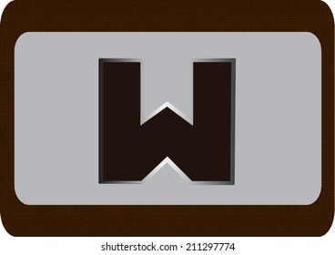 Vector illustration of a  alphabet.