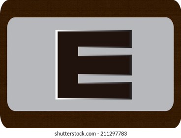 Vector illustration of a  alphabet.
