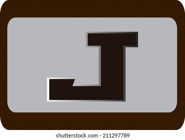 Vector illustration of a  alphabet.