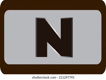 Vector illustration of a  alphabet.