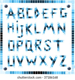 vector illustration of alphabet