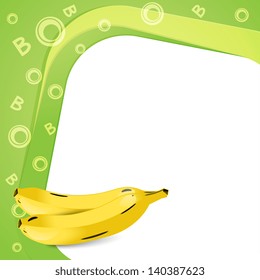 vector illustration of alphabet B for banana