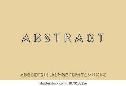 vector illustration of alphabet capital letter A to Z logo design