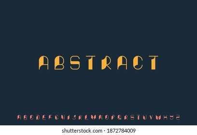 vector illustration of alphabet capital letter A to Z logo design