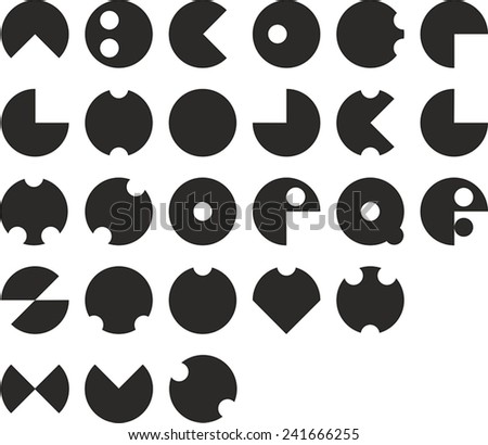 A vector illustration of alphabet circle from A to Z
