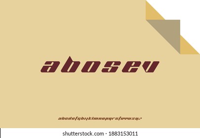 vector illustration of alphabet font family