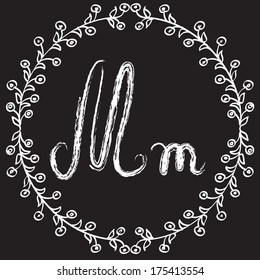 Vector illustration of an alphabet letter