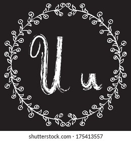 Vector illustration of an alphabet letter