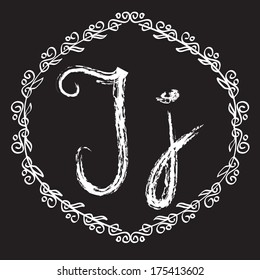 Vector illustration of an alphabet letter