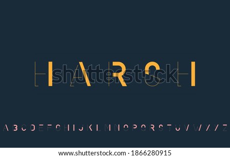 vector illustration of alphabet letter A to Z Imagine de stoc © 
