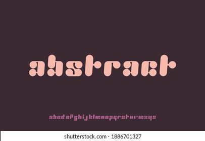 vector illustration of alphabet small letter font family